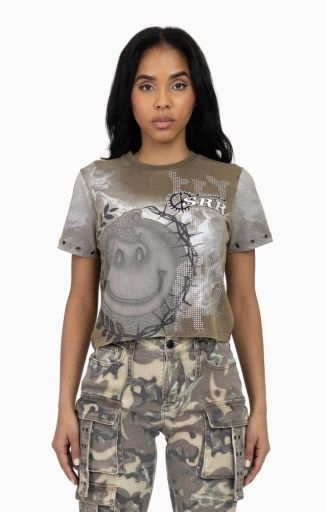 TWILL PATCH PRINTED TEE