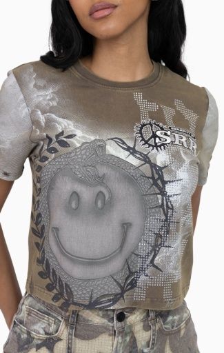 TWILL PATCH PRINTED TEE