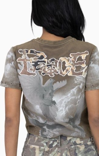 TWILL PATCH PRINTED TEE