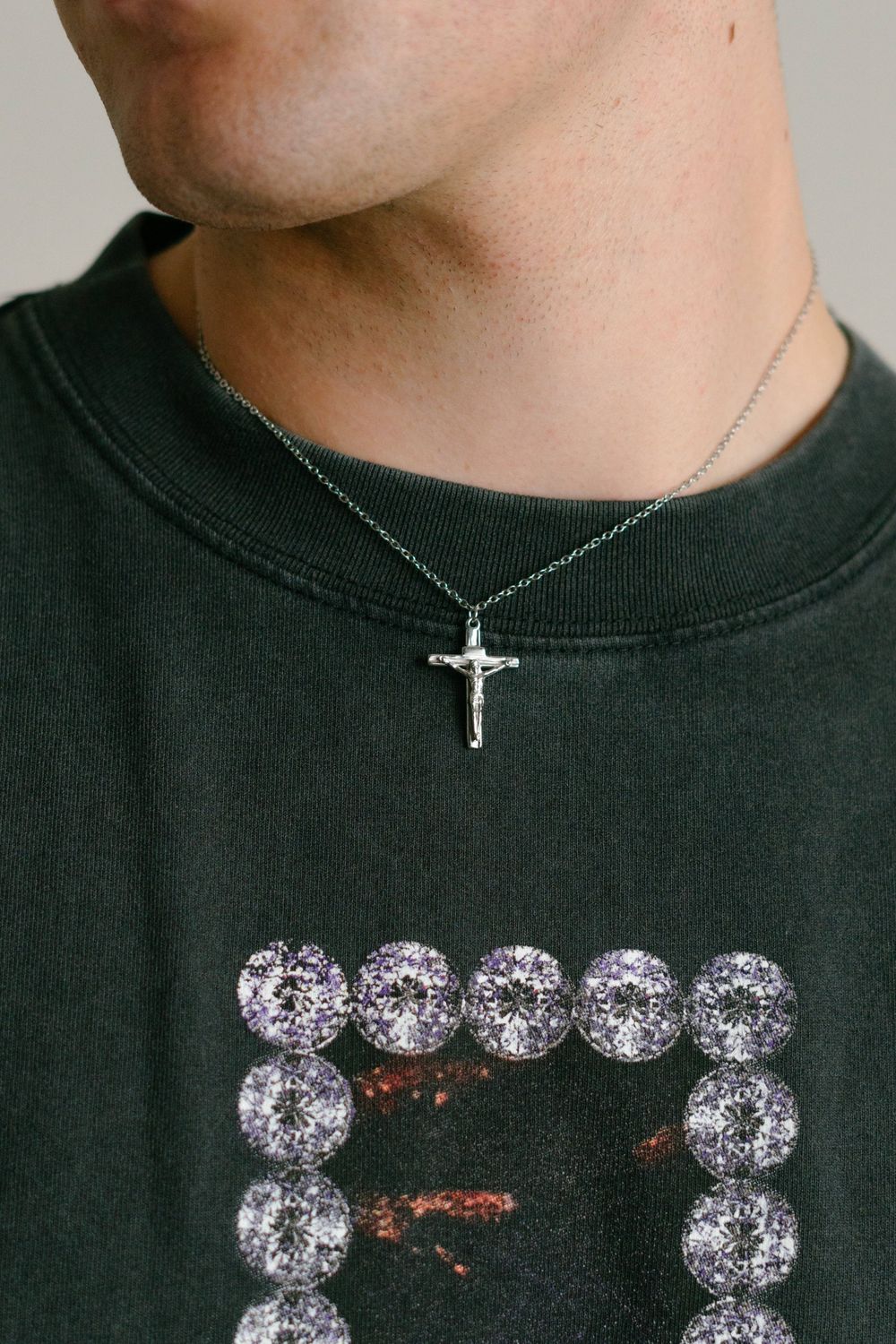 Stainless Steel Necklace || Jesus Pendant