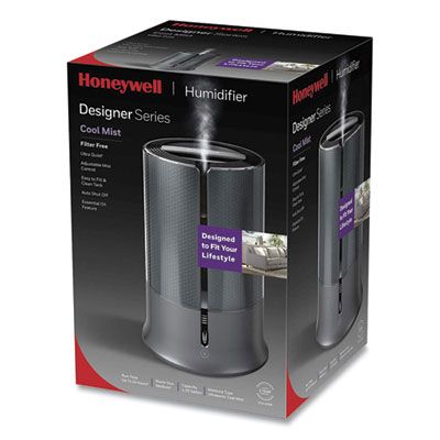 Honeywell Filter Free Ultrasonic Cool Mist Humidifier, 1.25 gal Tank Capacity, 8.8 x 8.8 x 13.2, Black