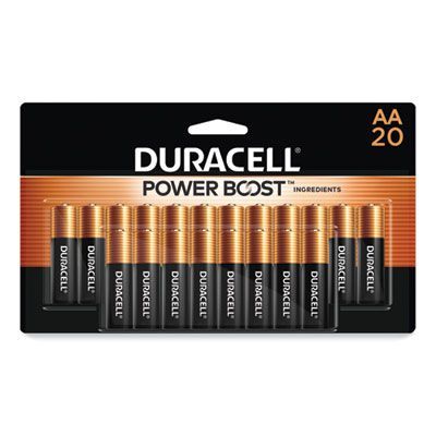 Duracell® POWER BOOST Coppertop Alkaline AA Batteries, 20/Pack