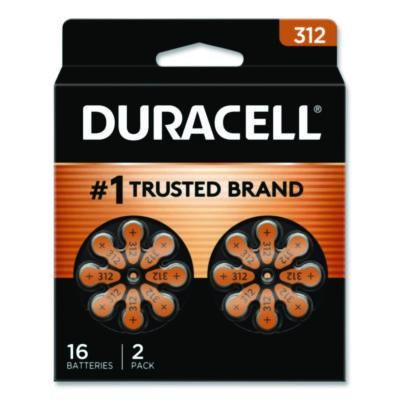 Duracell® Hearing Aid Battery, #312, 16/Pack