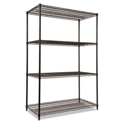Alera® NSF Certified Industrial Four-Shelf Wire Shelving Kit, 48