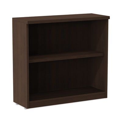Alera® Alera Valencia Series Bookcase, Two-Shelf, 31.75w x 14d x 29.5h, Espresso
