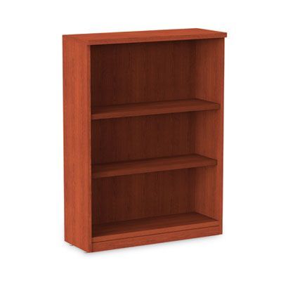 Alera® Alera Valencia Series Bookcase, Three-Shelf, 31.75w x 14d x 39.38h, Med Cherry Alera® Alera Valencia Series Bookcase, Three-Shelf, 31.75w x 14d x 39.38h, Med Cherry
