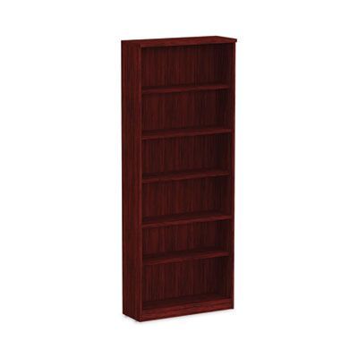 Alera® Alera Valencia Series Bookcase, Six-Shelf, 31.75w x 14d x 80.25h, Mahogany Alera® Alera Valencia Series Bookcase, Six-Shelf, 31.75w x 14d x 80.25h, Mahogany