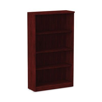 Alera® Alera Valencia Series Bookcase, Four-Shelf, 31.75w x 14d x 54.88h, Mahogany Alera® Alera Valencia Series Bookcase, Four-Shelf, 31.75w x 14d x 54.88h, Mahogany