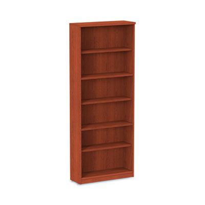 Alera® Alera Valencia Series Bookcase, Six-Shelf, 31.75w x 14d x 80.25h, Medium Cherry