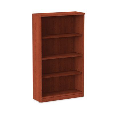 Alera® Alera Valencia Series Bookcase, Four-Shelf, 31.75w x 14d x 54.88h, Medium Cherry Alera® Alera Valencia Series Bookcase, Four-Shelf, 31.75w x 14d x 54.88h, Medium Cherry