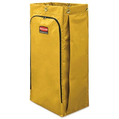 Rubbermaid® Commercial Vinyl Cleaning Cart Bag for Rubbermaid Commercial 9T76, 9T77 and 9T78, 34 gal, 17.5 Rubbermaid® Commercial Vinyl Cleaning Cart Bag for Rubbermaid Commercial 9T76, 9T77 and 9T78, 34 gal, 17.5" x 10.5" x 33", Yellow