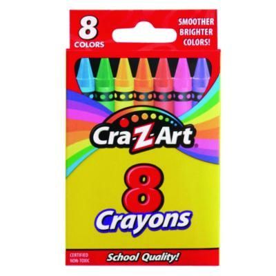 Cra-Z-Art® Crayons, Regular Size, 8 Assorted Colors, 8/Pack Cra-Z-Art® Crayons, Regular Size, 8 Assorted Colors, 8/Pack