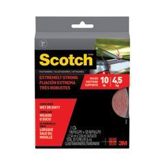 Scotch™ Extreme Fasteners, 1 Scotch™ Extreme Fasteners, 1" x 10 ft, Clear, 2/Pack