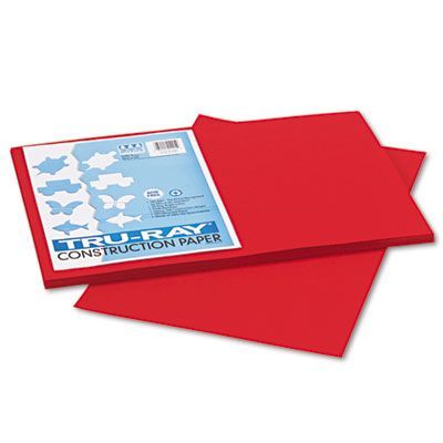 Pacon® Tru-Ray Construction Paper, 76 lb Text Weight, 12 x 18, Holiday Red, 50/Pack Pacon® Tru-Ray Construction Paper, 76 lb Text Weight, 12 x 18, Holiday Red, 50/Pack