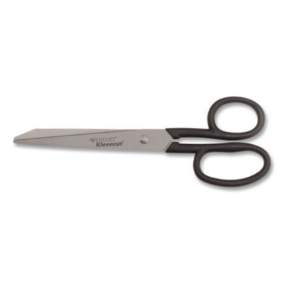 Westcott® Kleencut Stainless Steel Shears, 8 Westcott® Kleencut Stainless Steel Shears, 8" Long, 3.75" Cut Length, Straight Black Handle