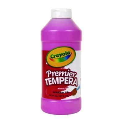 Crayola® Premier Tempera Paint, Magenta, 16 oz Bottle Crayola® Premier Tempera Paint, Magenta, 16 oz Bottle