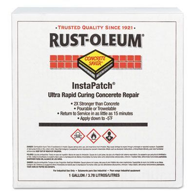 Rust-Oleum® InstaPatch Ultra-Rapid Curing Concrete Repair, 1 gal Bottle, Gray