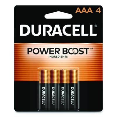 Duracell® POWER BOOST Coppertop Alkaline AAA Batteries, 4/Pack