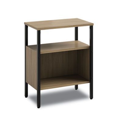 Safco® Simple Storage, Two-Shelf, 23.5w x 14d x 29.6h, Walnut Safco® Simple Storage, Two-Shelf, 23.5w x 14d x 29.6h, Walnut