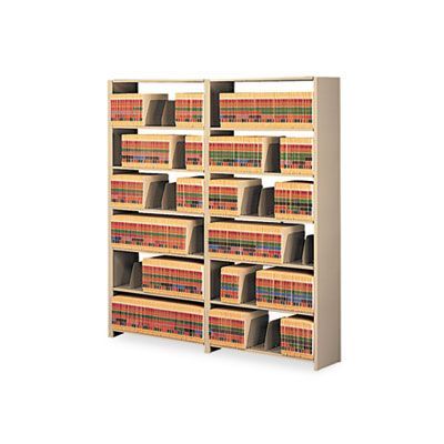 Tennsco Snap-Together Seven-Shelf Closed Add-On Unit, Steel, 36w x 12d x 88h, Sand