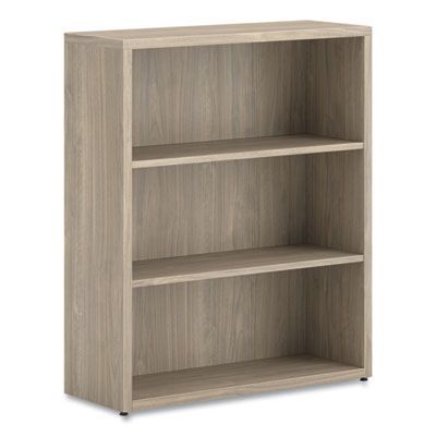 HON® 10500 Series Laminate Bookcase, Three Shelves, 36 HON® 10500 Series Laminate Bookcase, Three Shelves, 36" x 13" x 43.75", Kingswood Walnut