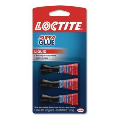 Loctite® Super Glue, 0.11 oz, Dries Clear, 3/Pack