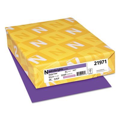 Astrobrights® Color Cardstock, 65 lb Cover Weight, 8.5 x 11, Gravity Grape, 250/Pack