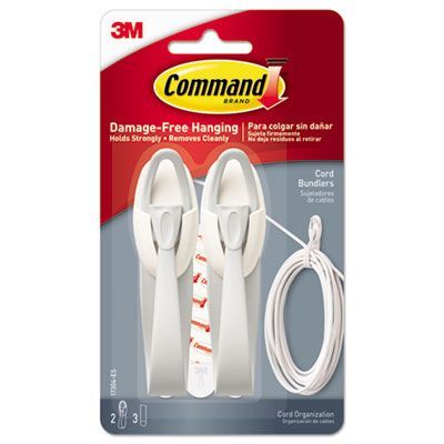 Command Cable Bundler, White, 2/Pack Command Cable Bundler, White, 2/Pack