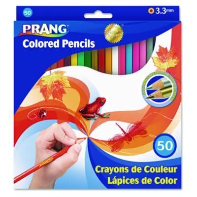 Prang® Colored Pencil Sets, 3.3 mm, 2B, Assorted Lead and Barrel Colors, 50/Pack Prang® Colored Pencil Sets, 3.3 mm, 2B, Assorted Lead and Barrel Colors, 50/Pack