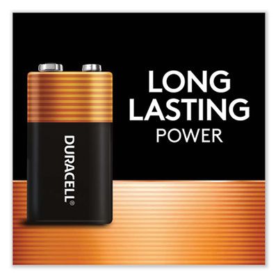 Duracell® CopperTop Alkaline 9V Batteries, 4/Pack