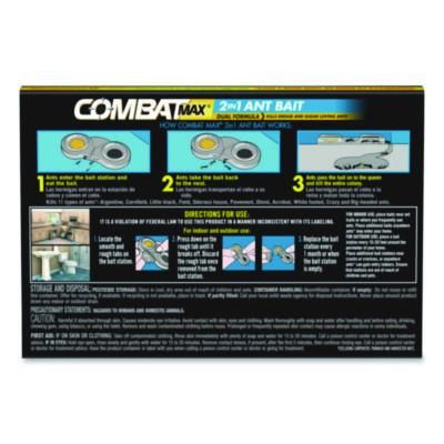 Combat® Max 2-in-1 Ant Bait, 0.84 oz, 4 Bait Stations