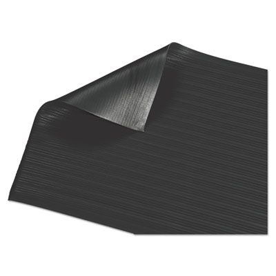 Guardian Air Step Anti-Fatigue Mat, Rectangular, Black Ribbed Surface, 36