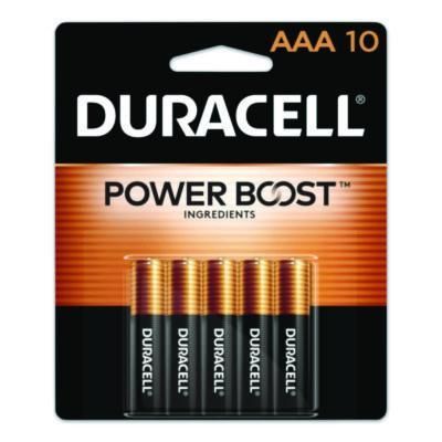 Duracell® POWER BOOST Coppertop Alkaline AAA Batteries, 10/Pack