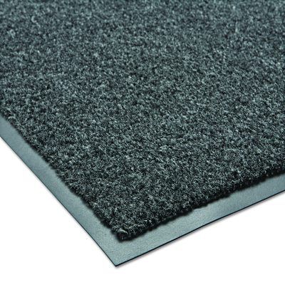 Crown Rely-On Olefin Indoor Wiper Mat, Rectangular, Charcoal Gray Cut Pile Surface, 36