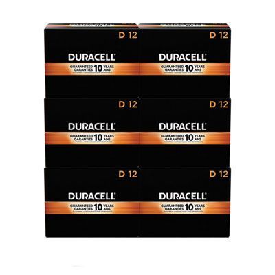 Duracell® CopperTop Alkaline D Batteries, 72/Carton Duracell® CopperTop Alkaline D Batteries, 72/Carton