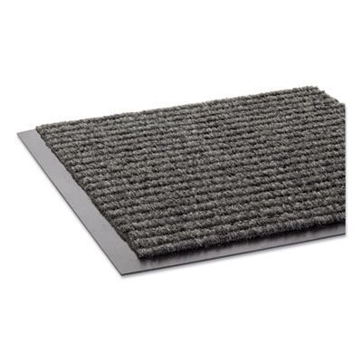 Crown Needle-Rib Wiper/Scraper Mat, Rectangular, Gray Ribbed Surface, 36 Crown Needle-Rib Wiper/Scraper Mat, Rectangular, Gray Ribbed Surface, 36" x 60"