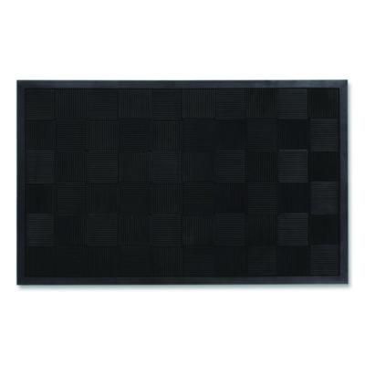 Guardian Parquet Scraper Mat, Black Blade Ribbed Rubber Surface, 36" x 60"