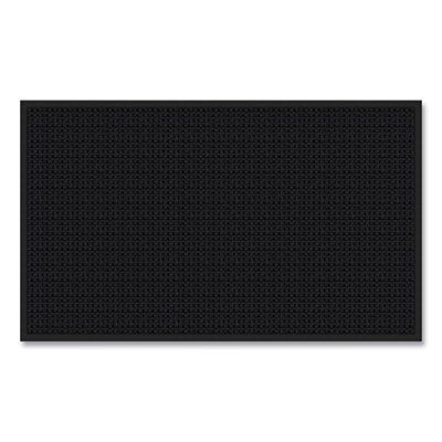 Apache Mills® Absorba Select Entry Mat, Rectangular, Pepper/Black Crush-Resistant Needle-Punched Surface, 48