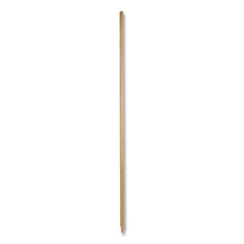 Heavy-Duty Threaded End Lacquered Hardwood Broom Handle, 1.13