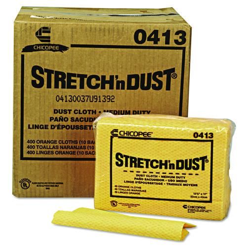 Stretch 'n Dust Cloths, 12.6 x 17, Yellow, 40/Pack, 10 Packs/Carton Stretch 'n Dust Cloths, 12.6 x 17, Yellow, 40/Pack, 10 Packs/Carton