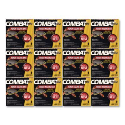 Combat® Max Roach Killing Bait, 0.49 oz Bait, 8/Pack, 12 Packs/Carton