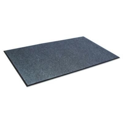 Crown Needle-Rib Wiper/Scraper Mat, Rectangular, Gray Ribbed Surface, 36