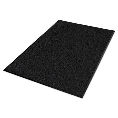 Guardian Platinum Series Walk-Off Indoor Wiper Mat, Rectangular, Black Carpeted Surface, 36