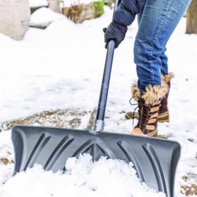 Suncast® Steel Core Snow Pusher with Wear Strip, 24