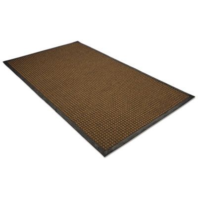 Guardian WaterGuard Indoor/Outdoor Scraper Mat, Rectangular, Brown Ridged Needle-Punch Surface, 36