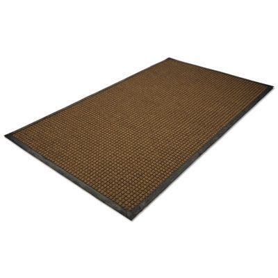 Guardian WaterGuard Indoor/Outdoor Scraper Mat, Rectangular, Brown Ridged Needle-Punch Surface, 36