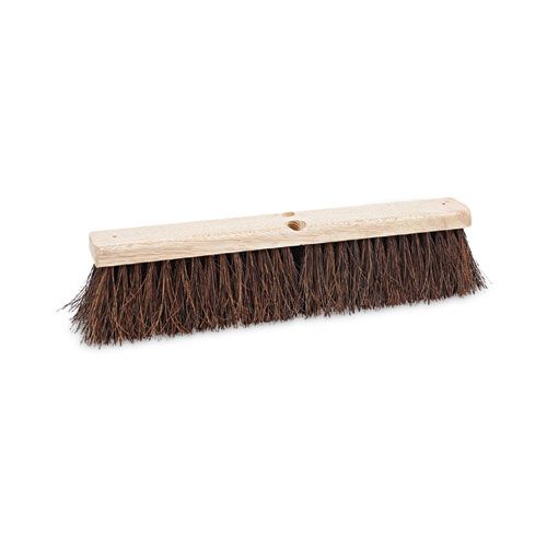 Floor Brush Head, 3.25 Floor Brush Head, 3.25" Natural Palmyra Fiber Bristles, 18" Brush