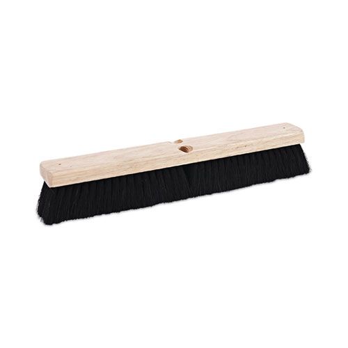 Floor Brush Head, 2.5 Floor Brush Head, 2.5" Black Tampico Fiber Bristles, 18" Brush