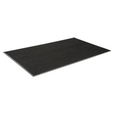 Crown Jasper Indoor/Outdoor Scraper Mat, Black Cut Pile Nylon Surface, 48