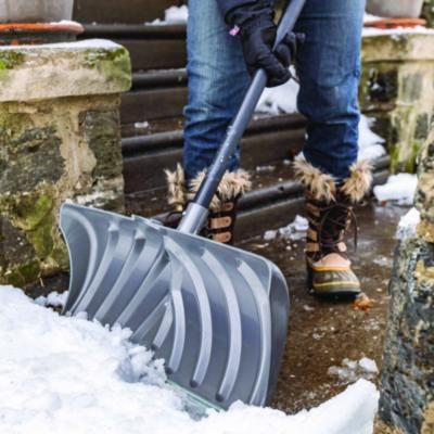 Suncast® Steel Core Snow Pusher with Wear Strip, 24